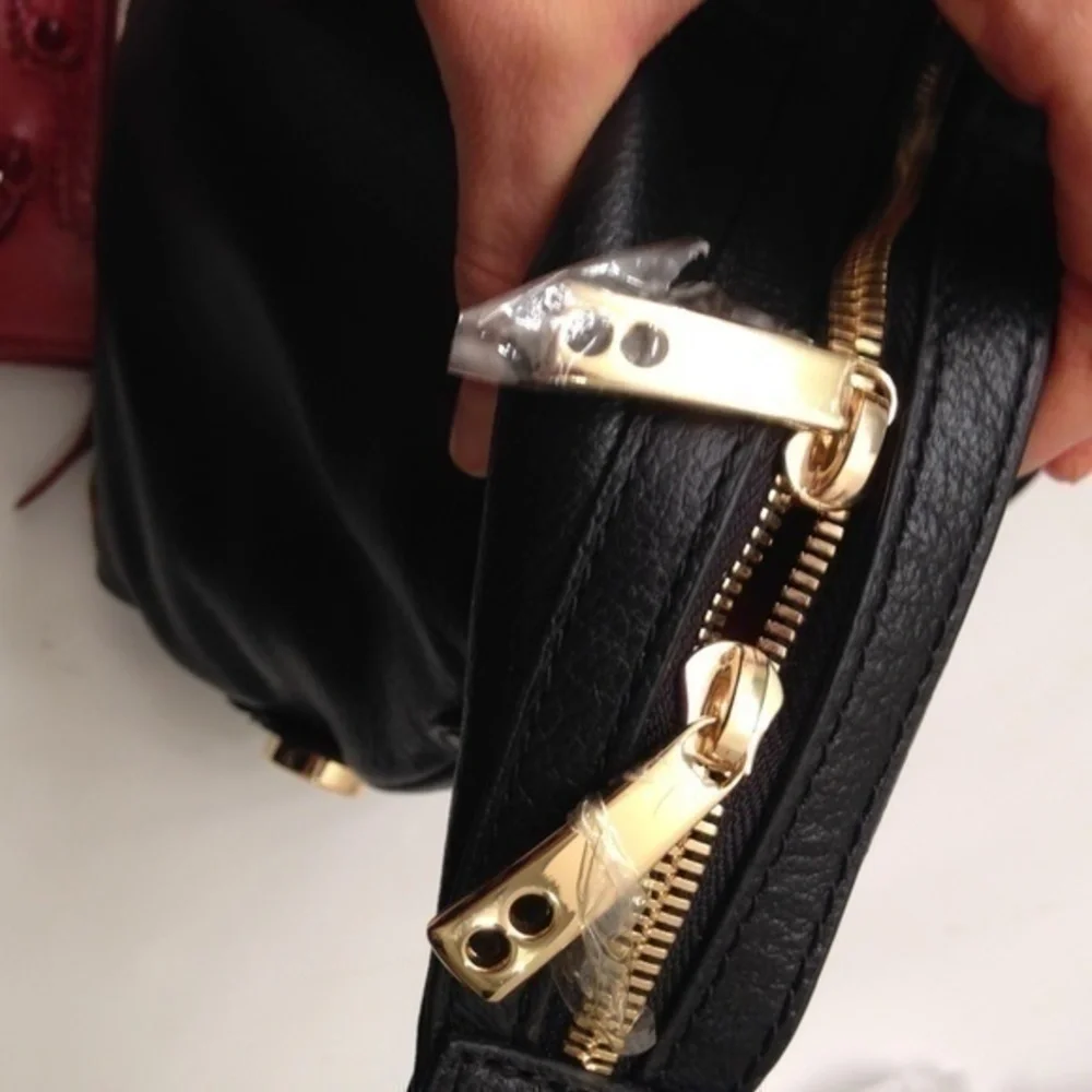 KNOME LONDON black leather business laptop bag